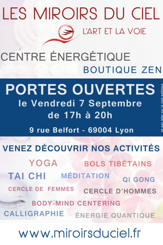 Portes Ouvertes Le 7 septembre 2018, de 17h à 20h