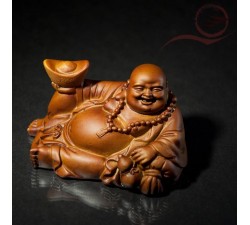 Bouddha rieur couche