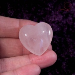 Pink quartz heart 3 cm