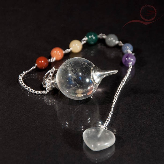 Rock crystal pendulum 7 chakras