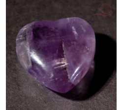 Coeur en améthyste 