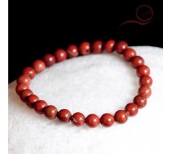 Bracelets, perles jaspe rouge