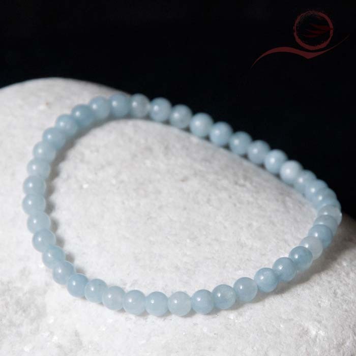 Aquamarine bracelet 4mm