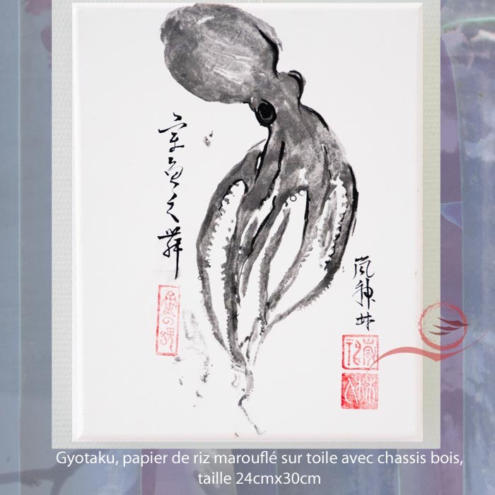 Gyotaku, poulpe 3