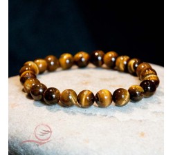 Bracelet, tiger eye beads
