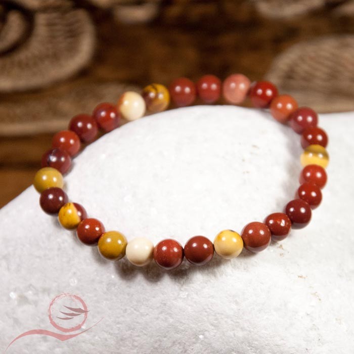 Bracelet en jaspe Mokaite Bracelet en jaspe Mokaite