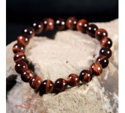 tiger eye bracelet in frosted stones