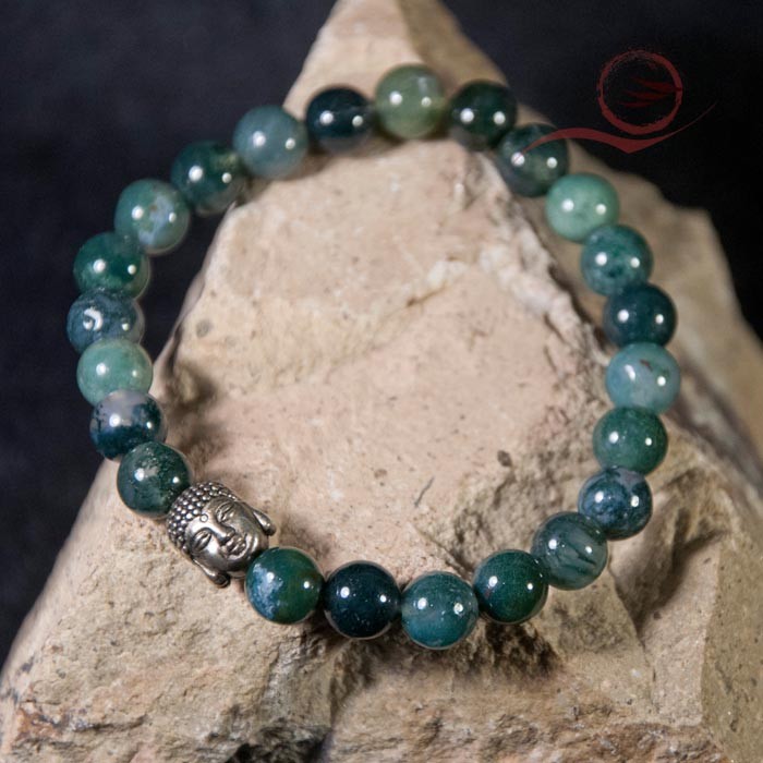 Bracelet en agate et bouddha Bracelet en agate et bouddha