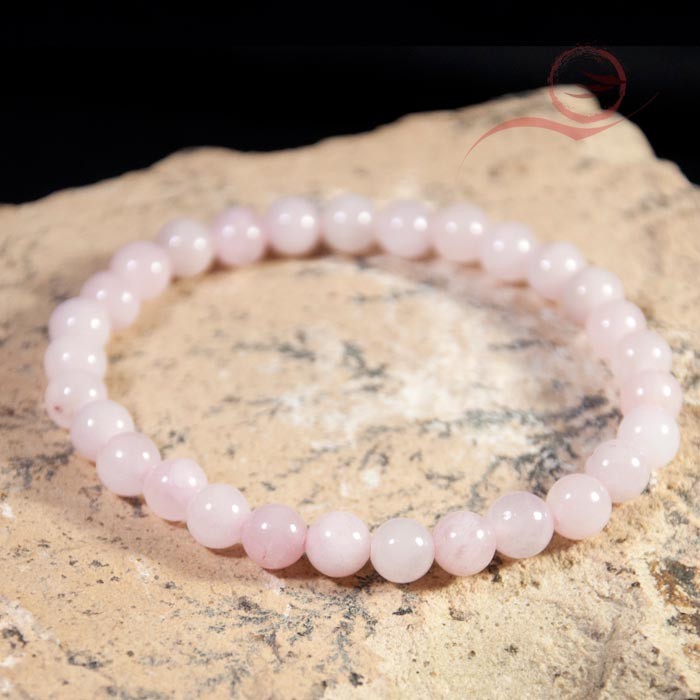 Bracelet en quartz rose
