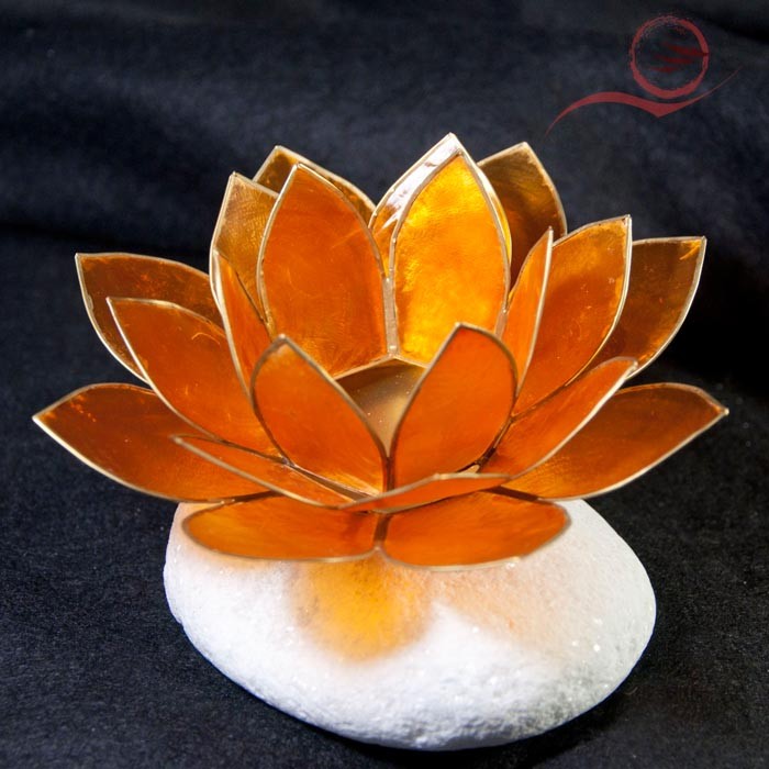 Bougeoir Cristal PartyLite Forme Lotus, édition 2013, état D'occasion