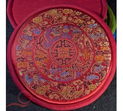Round holder for Tibetan satin bowls.