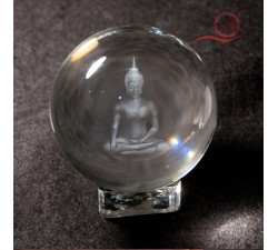boule de cristal avec bouddha a lyon