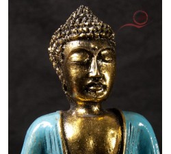 indonesian buddha in gold and blue in lyon