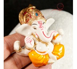 Mini statue de Ganesh en couleur