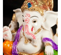 Petite Statue de Ganesh en couleur