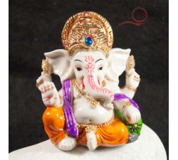 Petite Statue de Ganesh en couleur