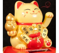 Cat maneki neko ochre