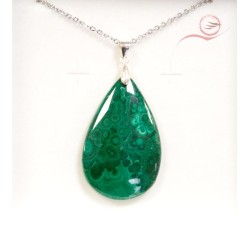 pendentif en pierre naturelle malachite