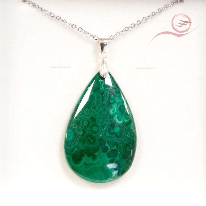 Pendentif en malachite