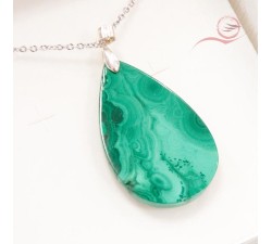 pendentif en pierre naturelle malachite