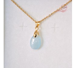 Mini pendentif aigue marine